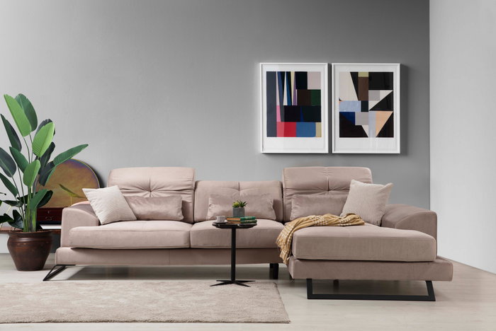 Atelier Del Sofa Frido Corner Right (L3+Chl) - Beige